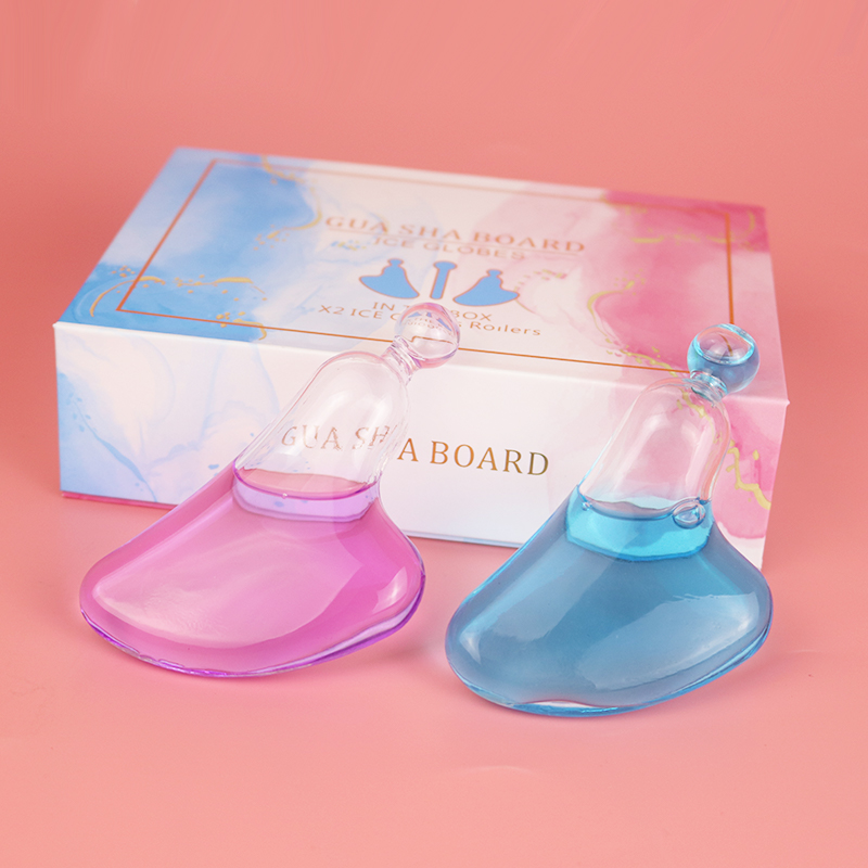 High Borosilicate Glass Face Lift Skin Care Tools Gua Sha Massage Gift Set