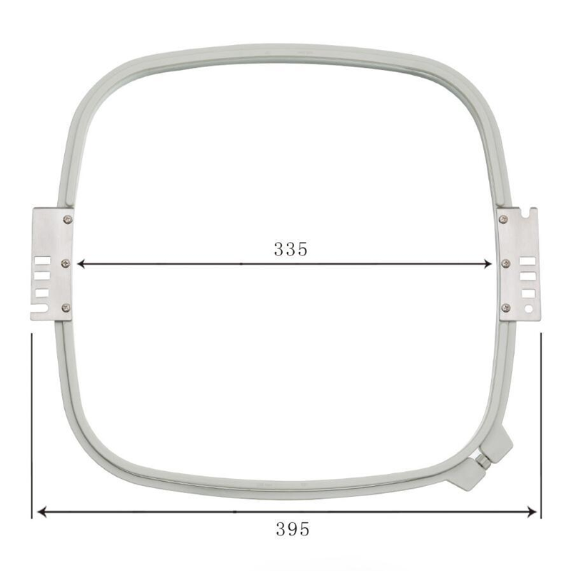 Embroidery plastic gray 335*335 mm frame hoop for embroidery apparel machine spare parts