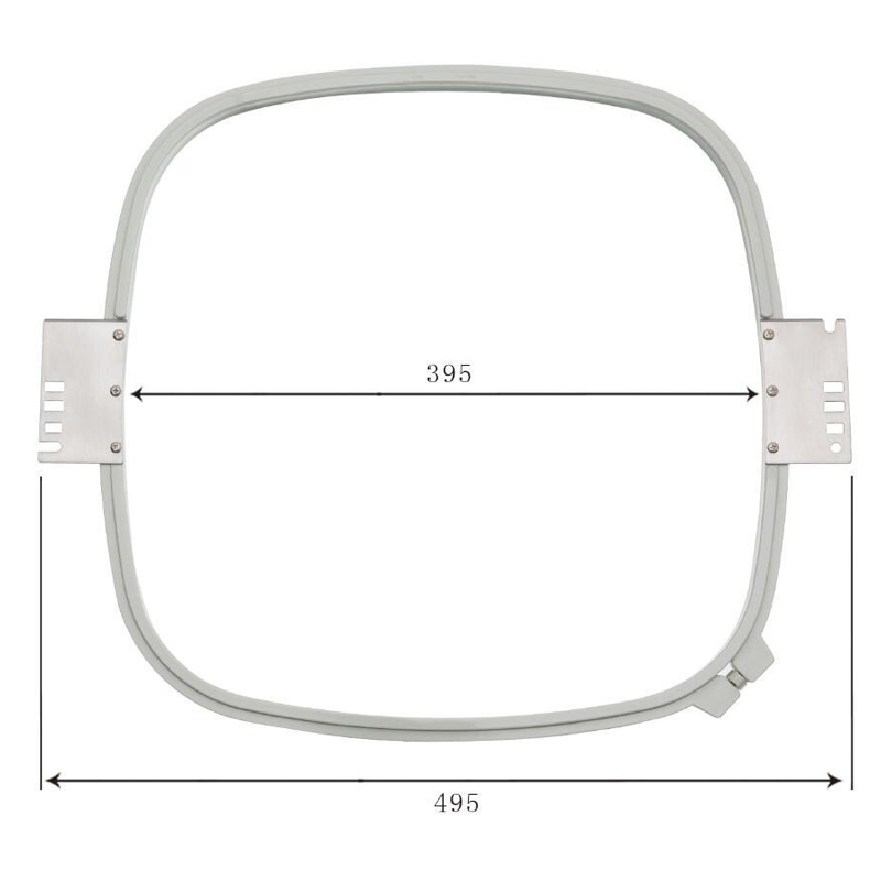 Embroidery plastic gray 395*395 mm frame hoop for embroidery apparel machine spare parts