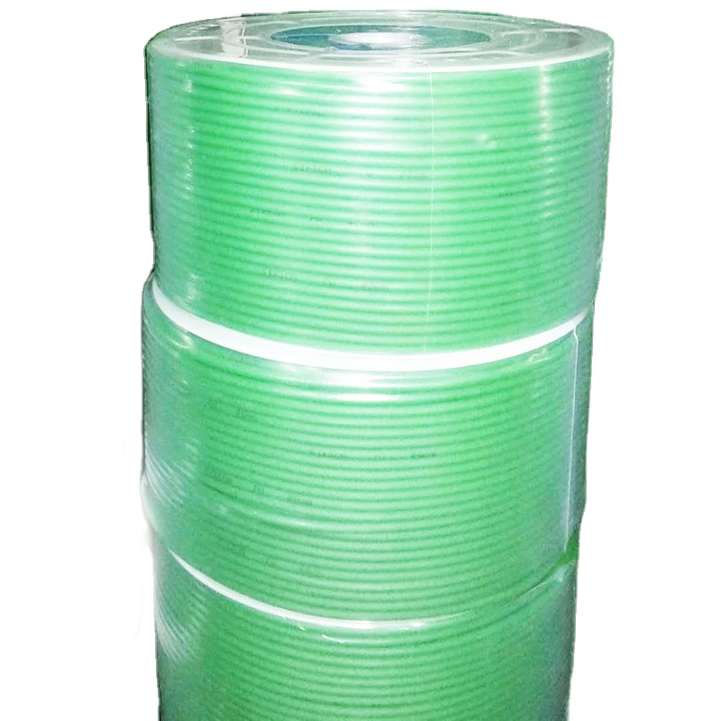 hot sell chenille PU round belt 6mm green color