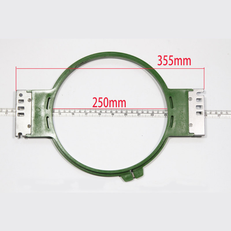 Good quality Embroidery 250 mm plastic frame tubular hoop for embroidery apparel machine parts