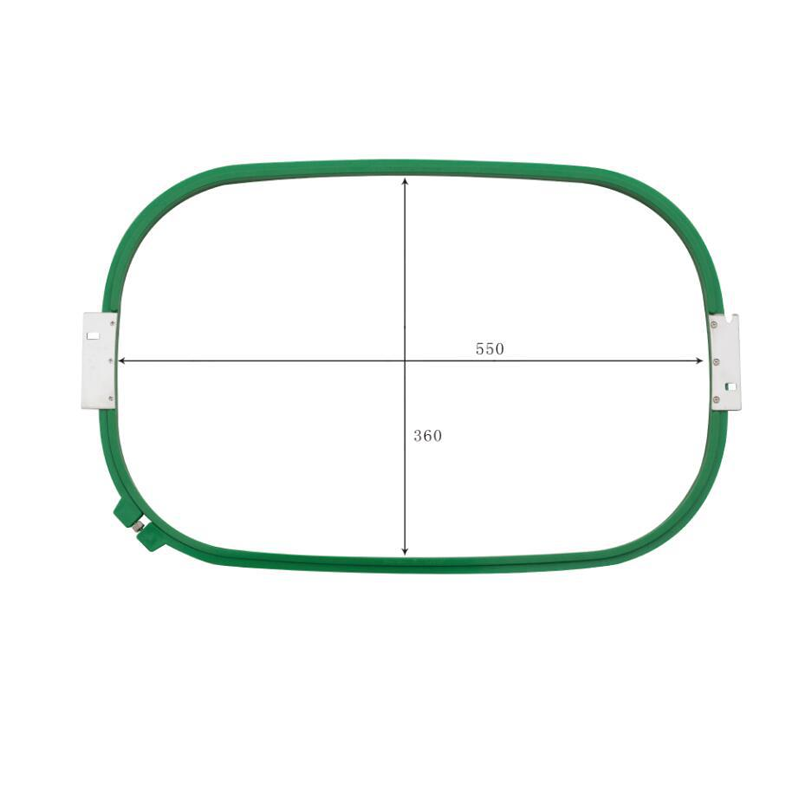 Embroidery plastic green 550*360 mm frame hoop for embroidery apparel machine spare parts