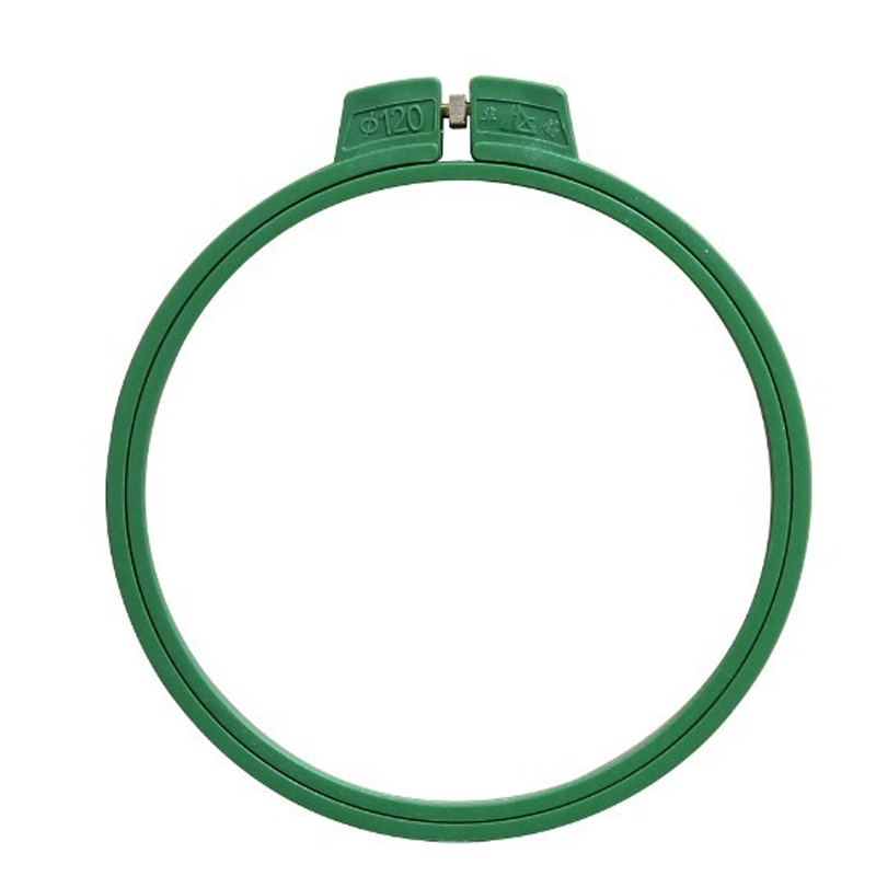 good quality Embroidery plastic green 120 mm circular frame hoop for embroidery apparel machine spare parts
