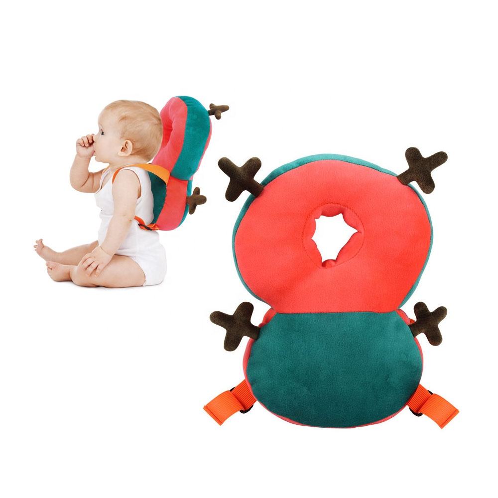Washable soft baby head and back protection pad head protector anti-fall cushion sleep pillow for baby toddler soft plush pillow