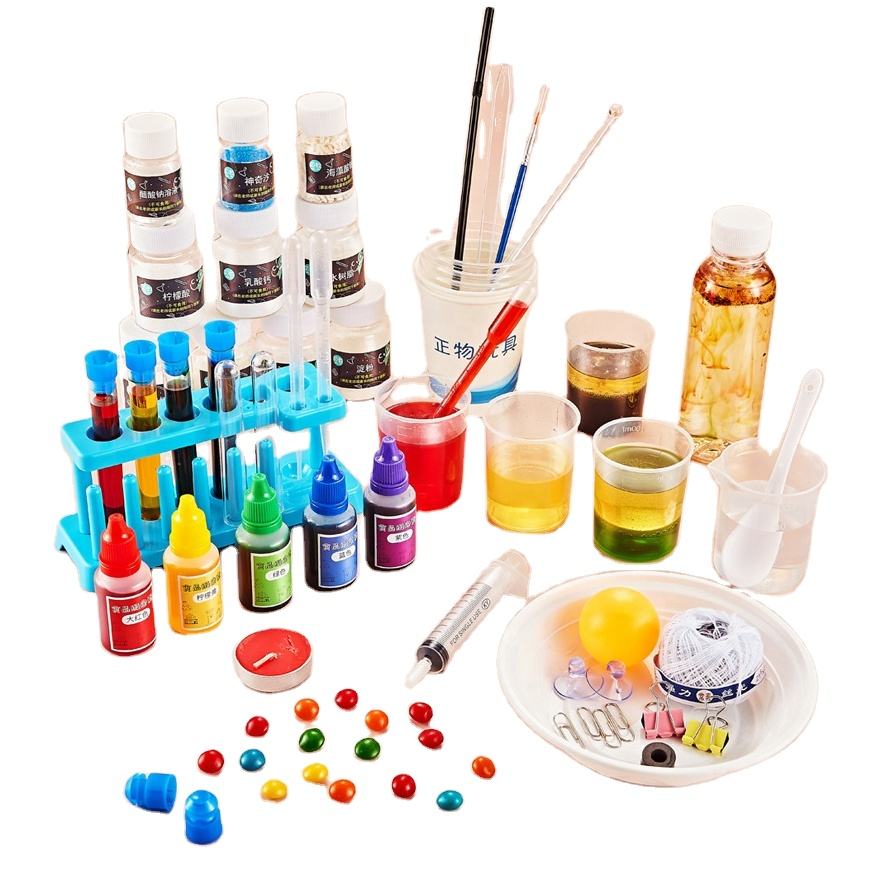 Newest wholesale educational STEM toys science kit 138 kinds of science experiments chemistry set with scientific tools for kids