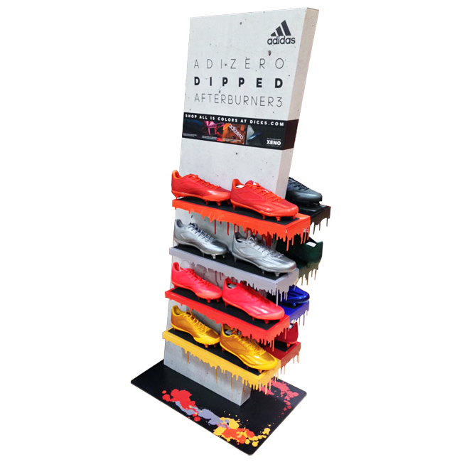 CA158 Adidas Football Boots Soccer Shoe Wood Double Sided POS Display Stands For Sale