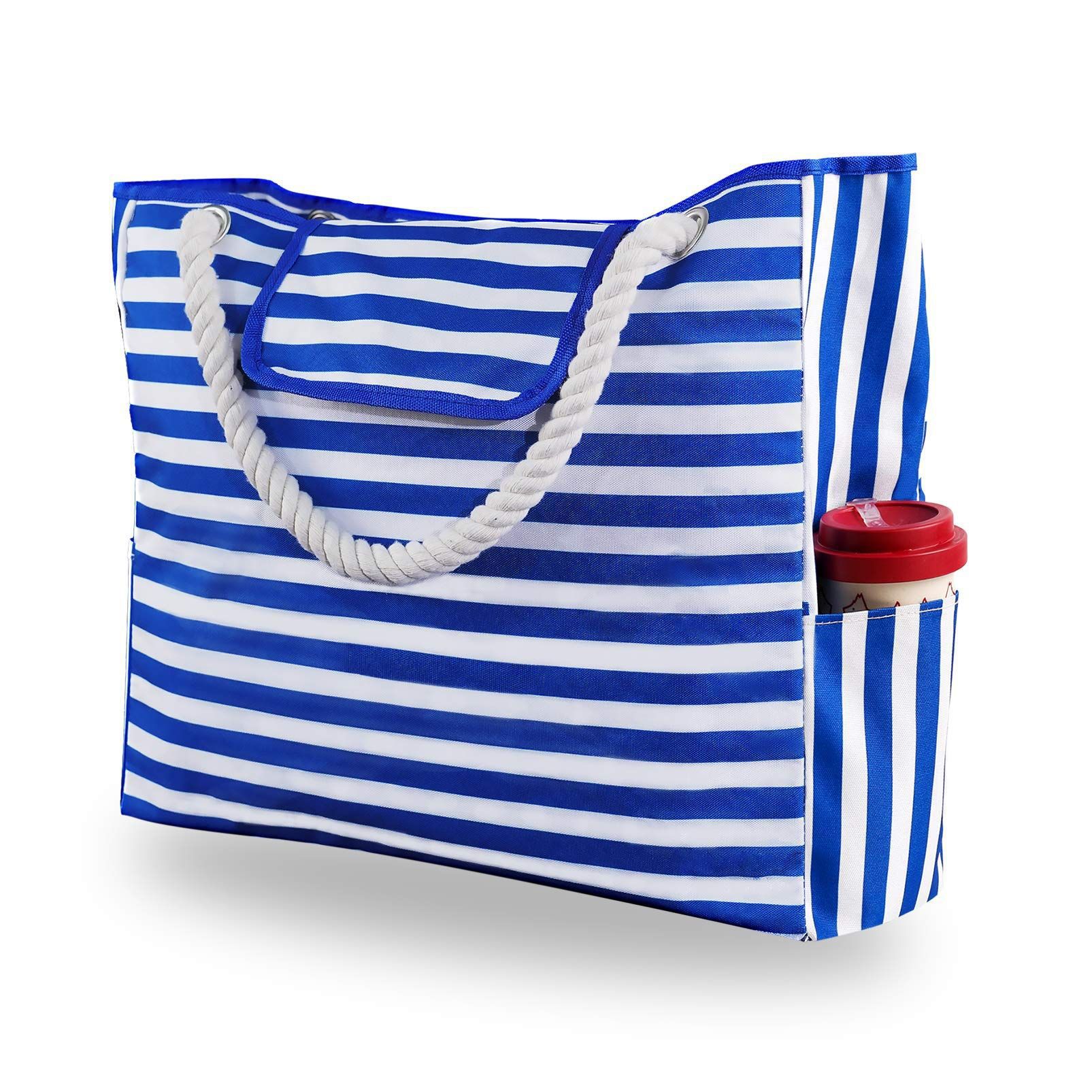 Trust-U Large Capacity Beach Tote Bag - Fashionable Print Women's Canvas Handheld Crossbody Shoulder Bag