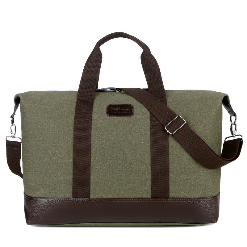 Trust-U Retro Durable Canvas Duffle Bag: Men's Large-Capacity Stylish Gym Duffle, Crossbody Travel and Sports Handbag