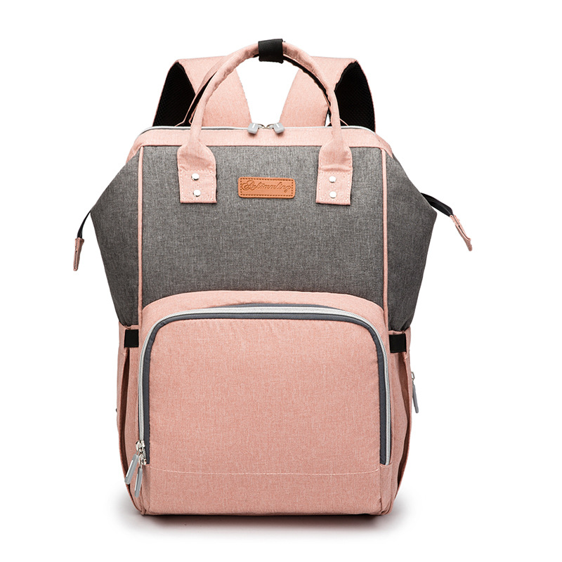 Trust-U Color Block Fashion Backpack for Women - Multi-functional and Spacious Mommy Diaper Bag
