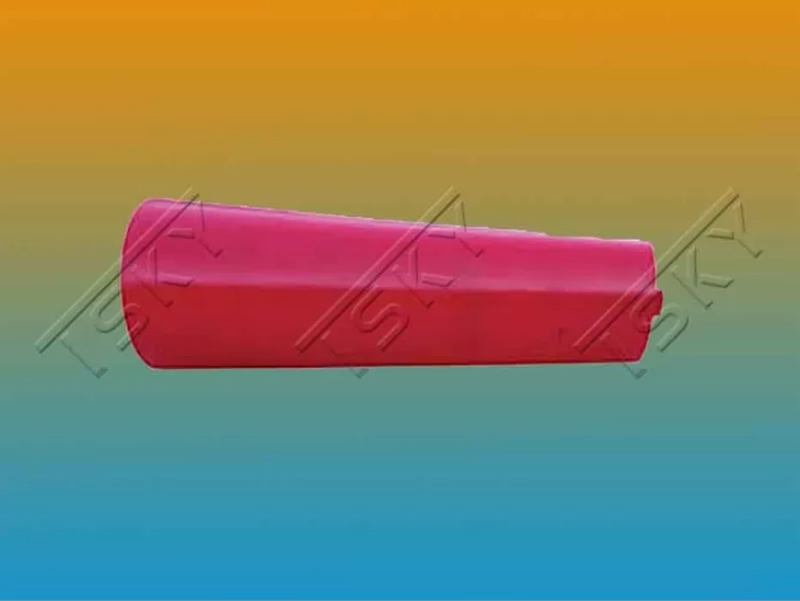Red Cone Shape Self Lubrication Conveyor Idler Roller