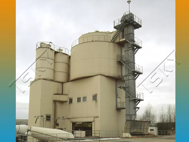 Low Energy Consumption HL180 Tower Batching Plant