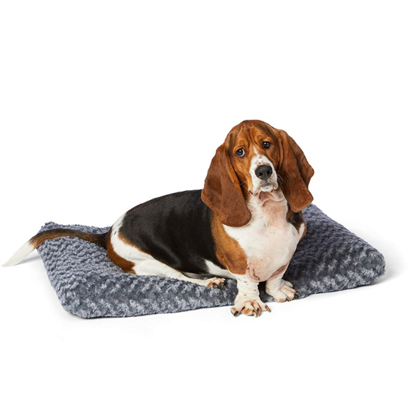 Wholesale Custom Size Color Plush Pet Bed and Dog Crate Pad