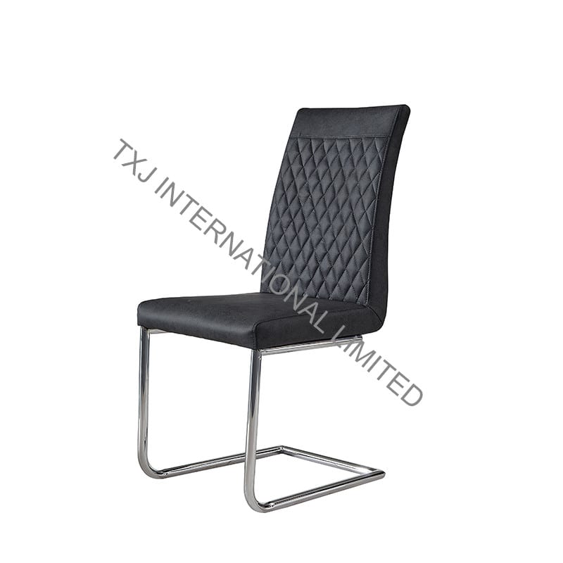 TC-1784 PU Dining Chair with Chromed Frame
