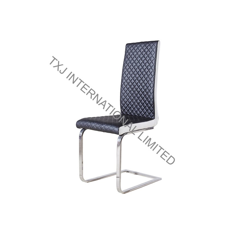  BC-1436 PU Dining Chair With Chromed Frame