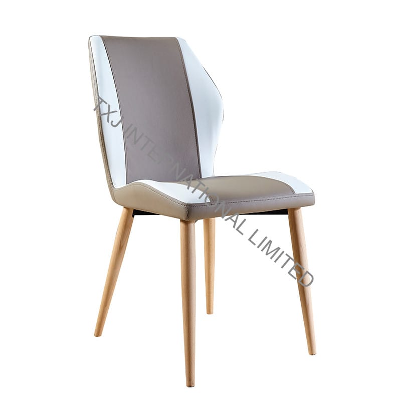 TC-1652 PU Dining Chair with Ash Solid Wood Leg