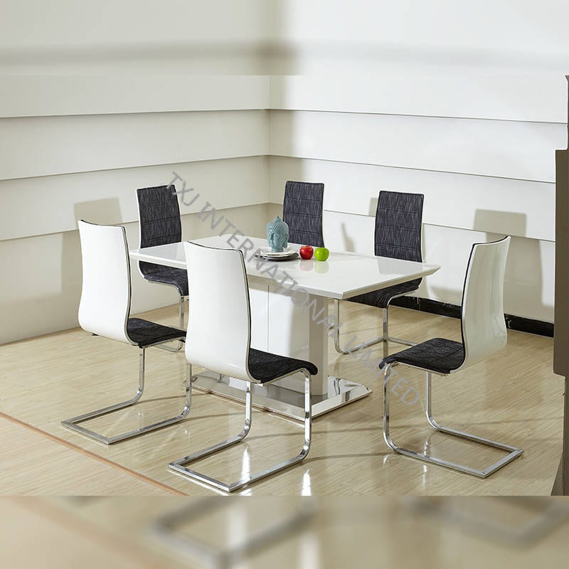 TD-1516 MDF Dining Table White Color