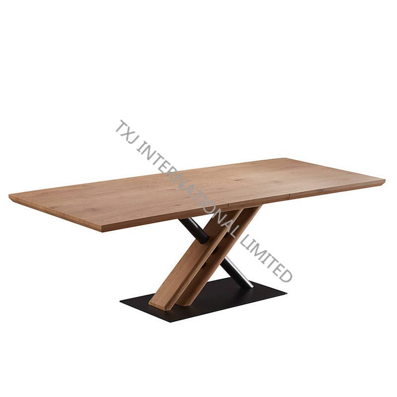 LOWA-DT MDF Extension Table, Oak paper veneer