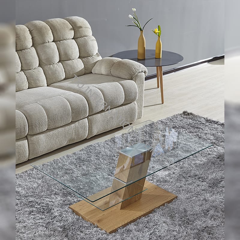 TT-1742 Tempered Glass Coffee Table 