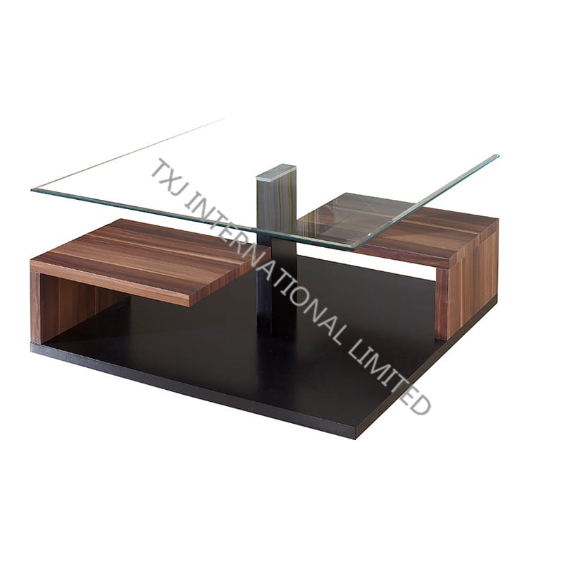BT-1429 Tempered Glass Coffee Table With MDF Frame