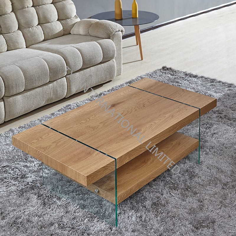 BT-1729 MDF Coffee Table With Oak Paper Veneer