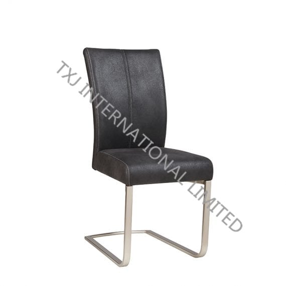 LEA Fabric Dining Chair With Chromed Frame