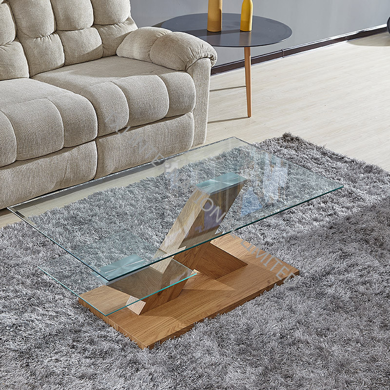 TT-1741 Tempered Glass Coffee Table 