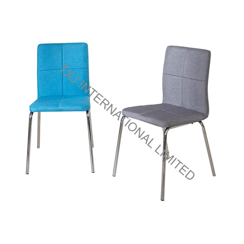 BC-1453 Fabric Dining Chair With Chromed Frame