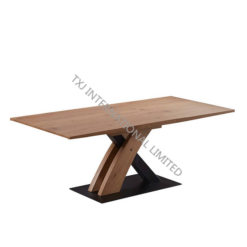 EXPRESS-DT MDF Extension Table With Oak Paper Veneer