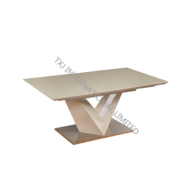 OTTAWA-DT Extension Table,MDF With Chemical Glass Top