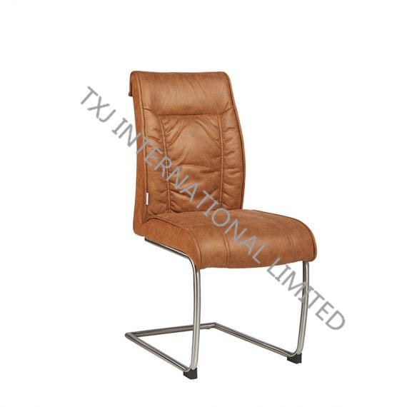 HAWAII Fabric Dining Chair With Stainless Steel Tube