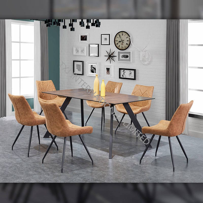 TD-1836 Tempered glass dining table