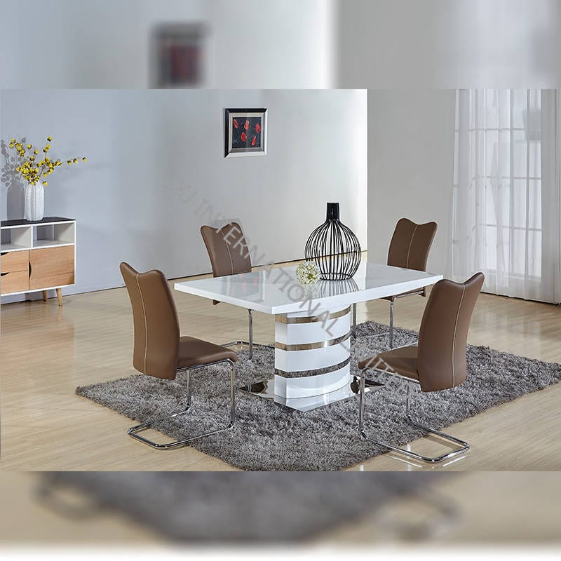 TD-1660 MDF Extension Table ,High Glossy White