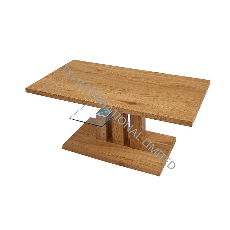 BT-1733 MDF Coffee Table With Oak Paper Veneer