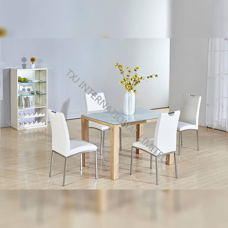 BD-1663 Tempered Glass Dining Table