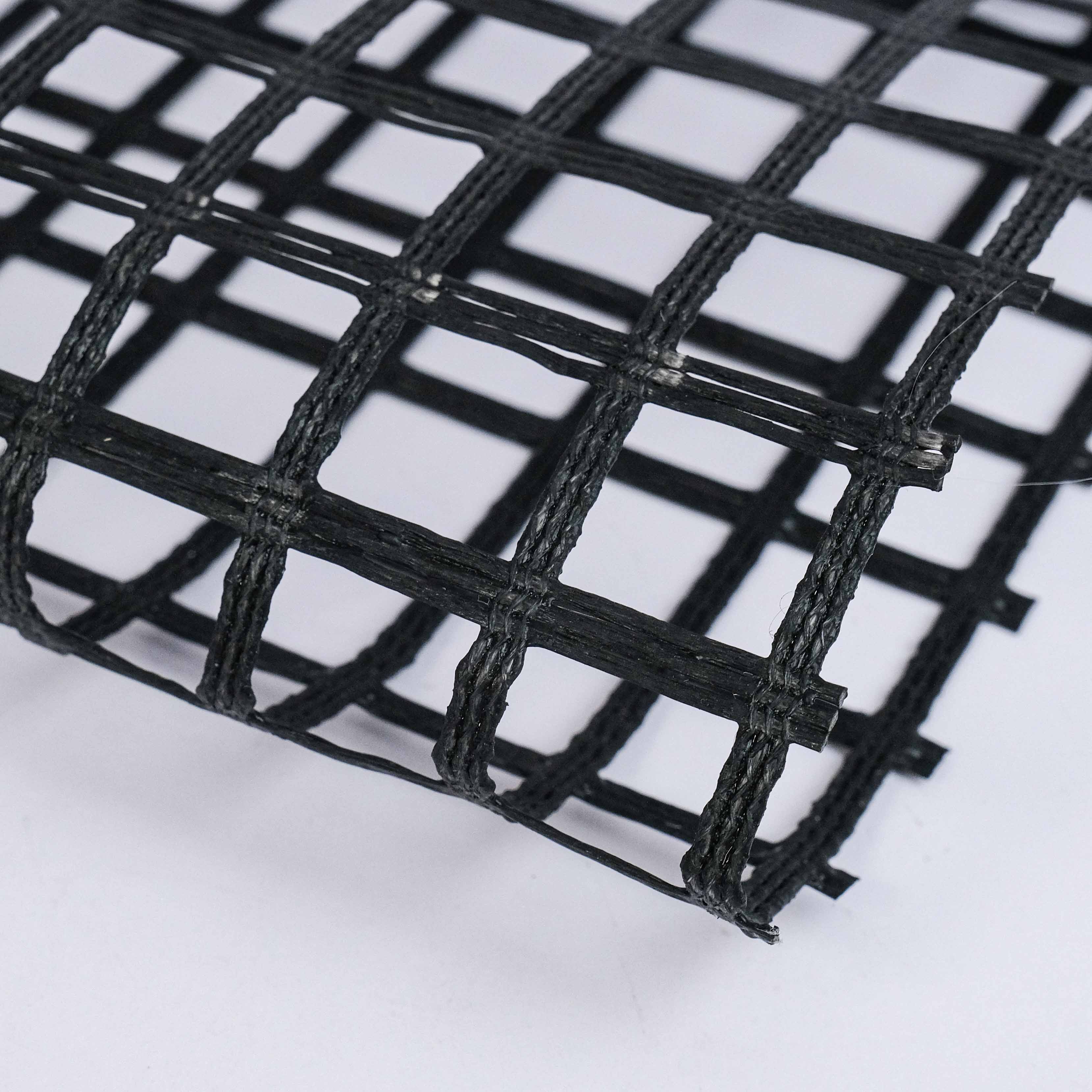 High Strength Polyester Geogrid PVC Coated For Soil Reinforcement And Foundation Stabilization