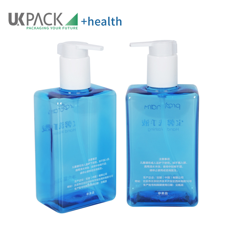 Medical Packaging for Alcohol Gel Hand Sanitizer 300ml lotion pump bottles UKH01