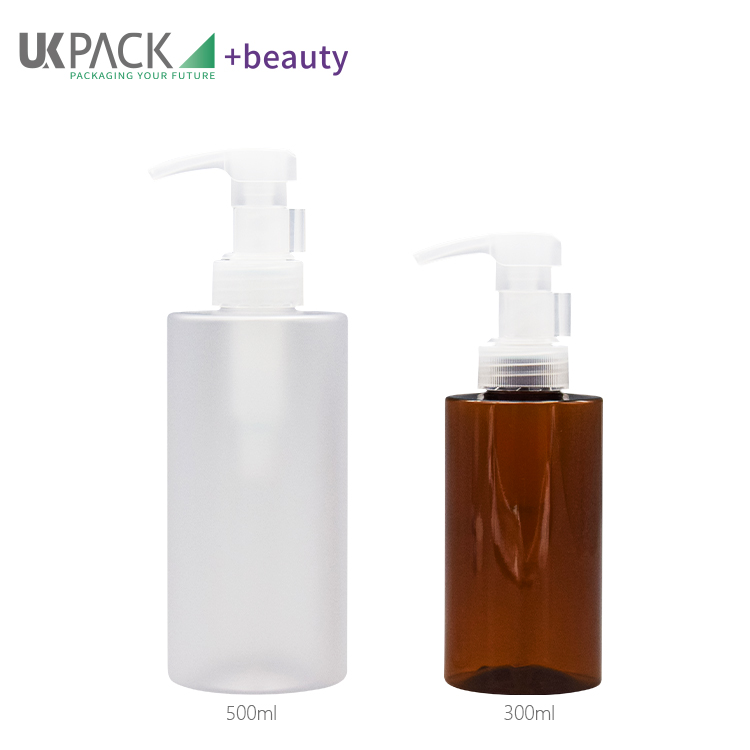 300ml 500ml all-plastic PP lotion pump bottles sustainable packaging cosmetics UKAP11