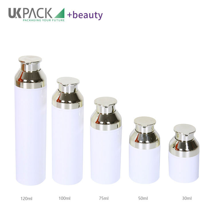 electroplating PP airless pump bottle cosmetic packaging for lotions creams UKA19-G