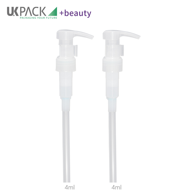 28-410 all plastic lotion pump 4cc dose Mono-material UKAP09 eco cosmetic packaging