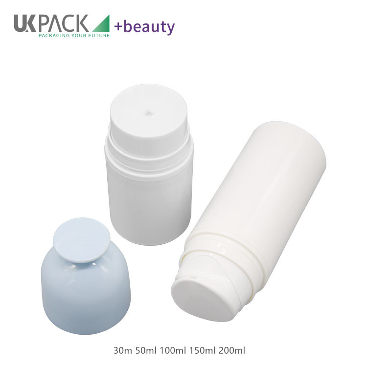 PCR Airless Bottles for Creams Lotions center hole output 30m 50ml 100ml 150ml 200ml UKA49