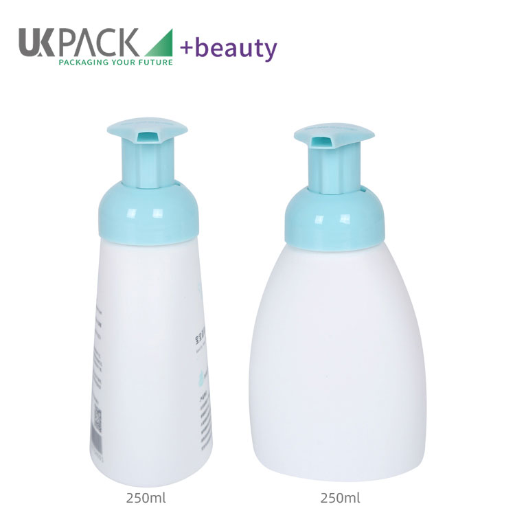 250ml PETG Oval Foamer Pump Bottles for Baby care hand sanitizer UKF08