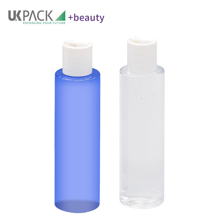 PET squeeze makeup remover empty bottle for toner 150ml press cap UKG27