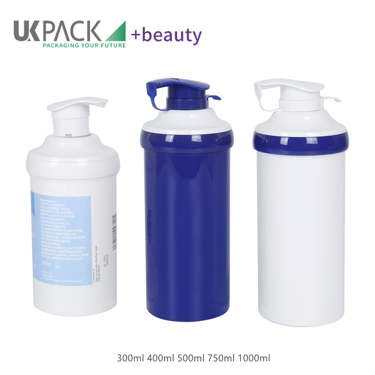 300ml 500ml 1L Patented PP Airless Pump Bottles High Viscosity Liquids UKA22