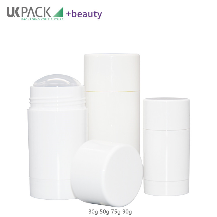 PCR deodorant containers round 1oz 2.5oz 3oz DEO gel twist up tube wholesale UKDS04