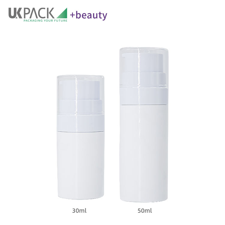 reusable airless bottle wholesale for creams lotions refillable system 30ml 50ml UKA50