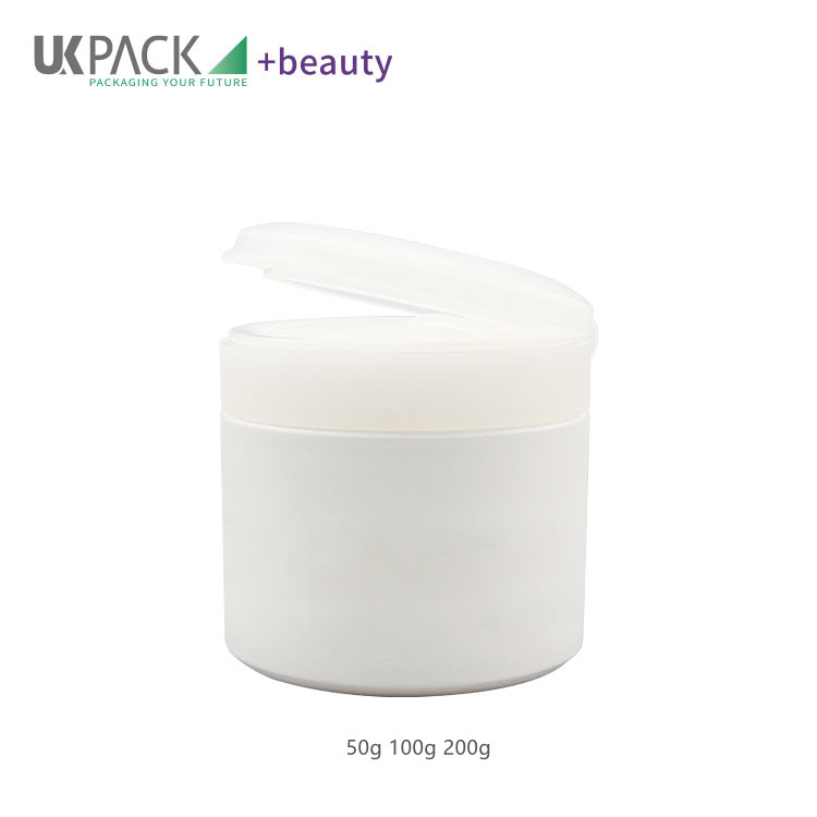Fresh-locked Cream Jar with flip cap 80g 100g 200g packaging for cosmetic products UKC33