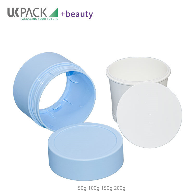 detachable cosmetic jar with lid removable 3oz 5oz 8oz beauty cream wholesale UKC52