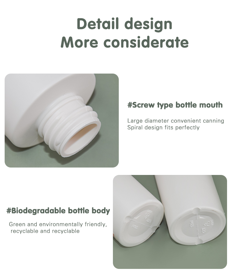 biodegradable bottle packaging 100ml