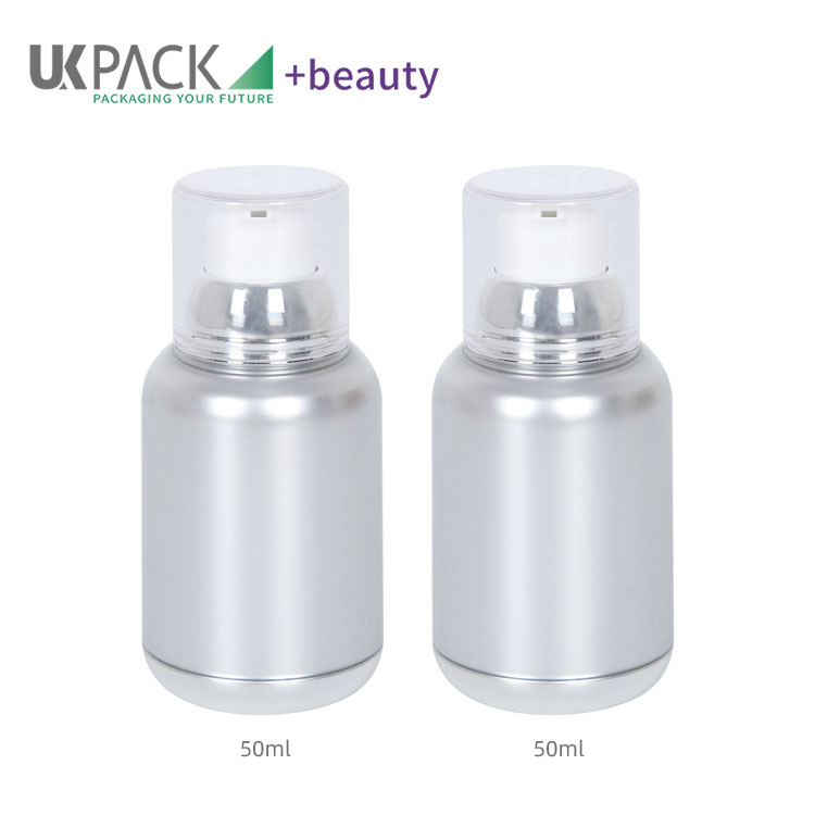 50ml PMMA Airless Pump Bottle Manufacturer Cosmetic Packaging Solution UKA37