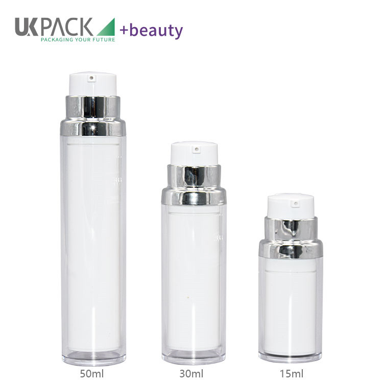 Double AS layer airless bottles 15ml 30ml 50ml for cosmetics basic creams UKA65